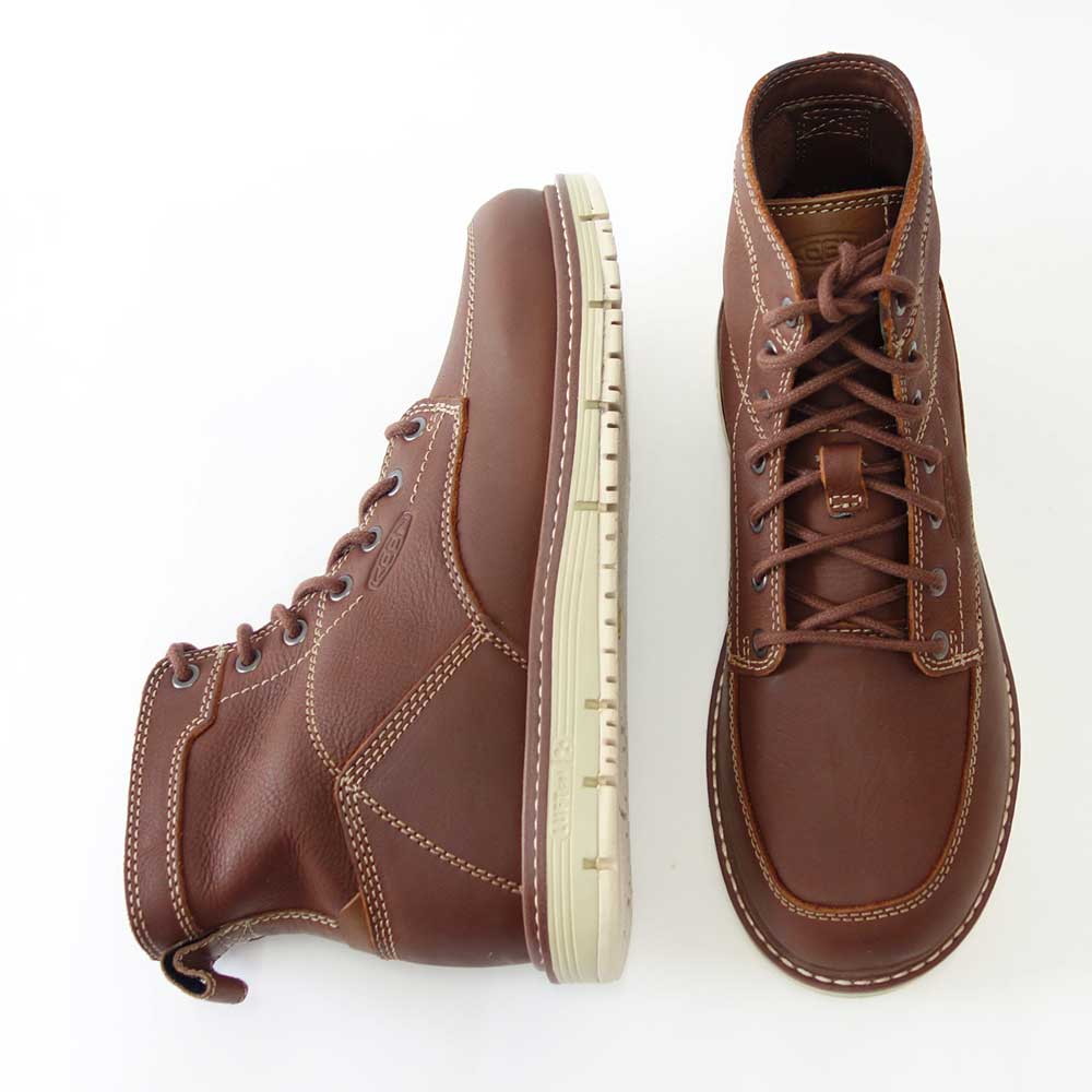 KEEN キーン サンノゼ シックス(ソフトトゥ) ワークブーツ 1020146(メンズ)カラー:Gingerbread/Off White 工事現場 アウトドア ウォーキングシューズ ハイキングシューズ「靴」
