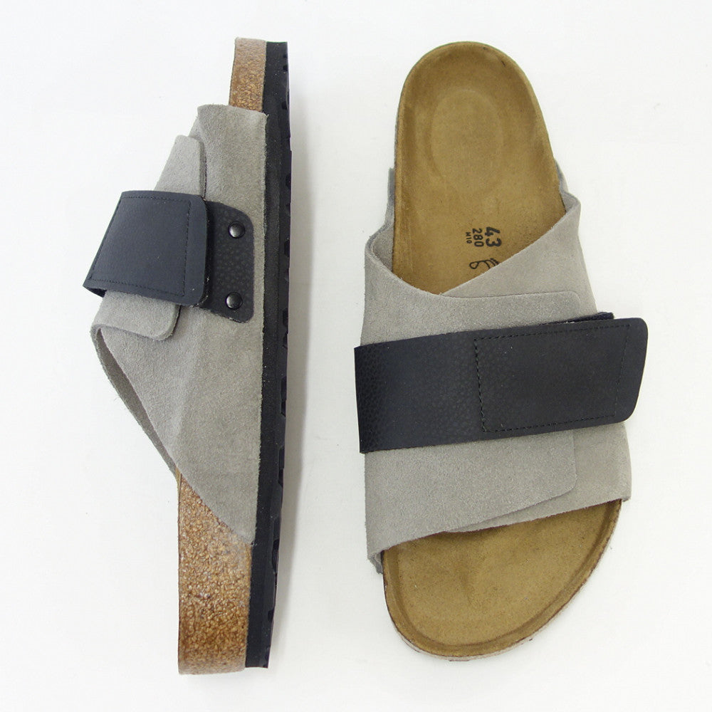 ビルケンシュトック BIRKENSTOCK Kyoto (キョウト) 1022352 ストーンコイン(ヌバック/スエード) (メンズサンダル レギュラーフィット) レザーサンダル ドイツ製「正規輸入品」 「靴」
