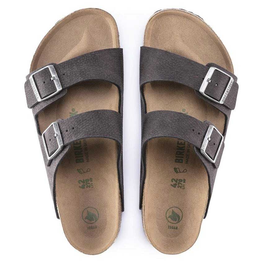 BIRKENSTOCKビルケンシュトックARIZONAVegan(アリゾナヴィーガン)マイクロファイバー1023042デザートダストブラック(レギュラーフィット幅広)ドイツ製コンフォートサンダル正規品「靴」