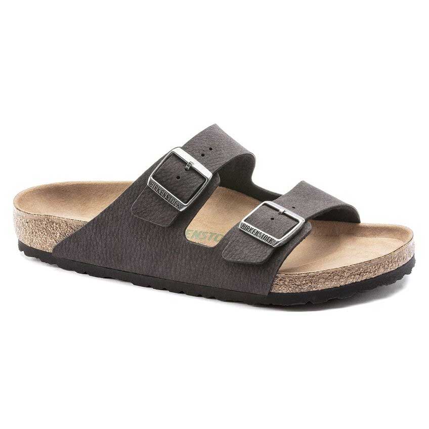 BIRKENSTOCK ビルケンシュトック ARIZONA Vegan(アリゾナ ヴィーガン)マイクロファイバー 1023042 デザートダスト ブラック(レギュラーフィット 幅広) ドイツ製 コンフォートサンダル 正規品 「靴」