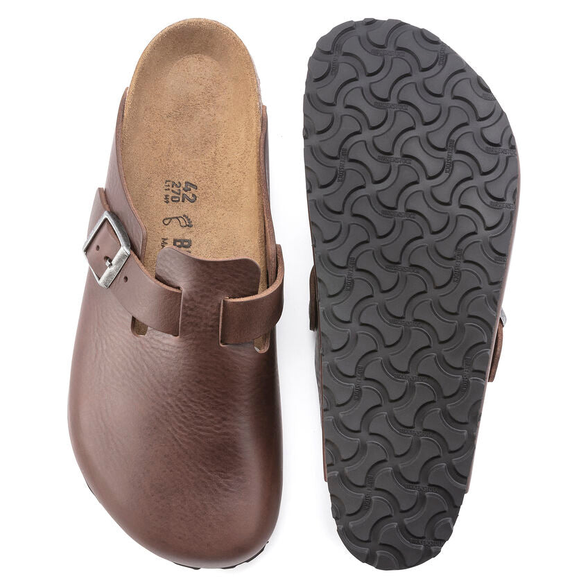 ビルケンシュトックBIRKENSTOCKBoston(ボストン)幅広(レギュラーフィット)1023449(ナチュラルレザー/ヴィンテージウッドロースト)メンズサボクロッグドイツ製快適サンダル「靴」