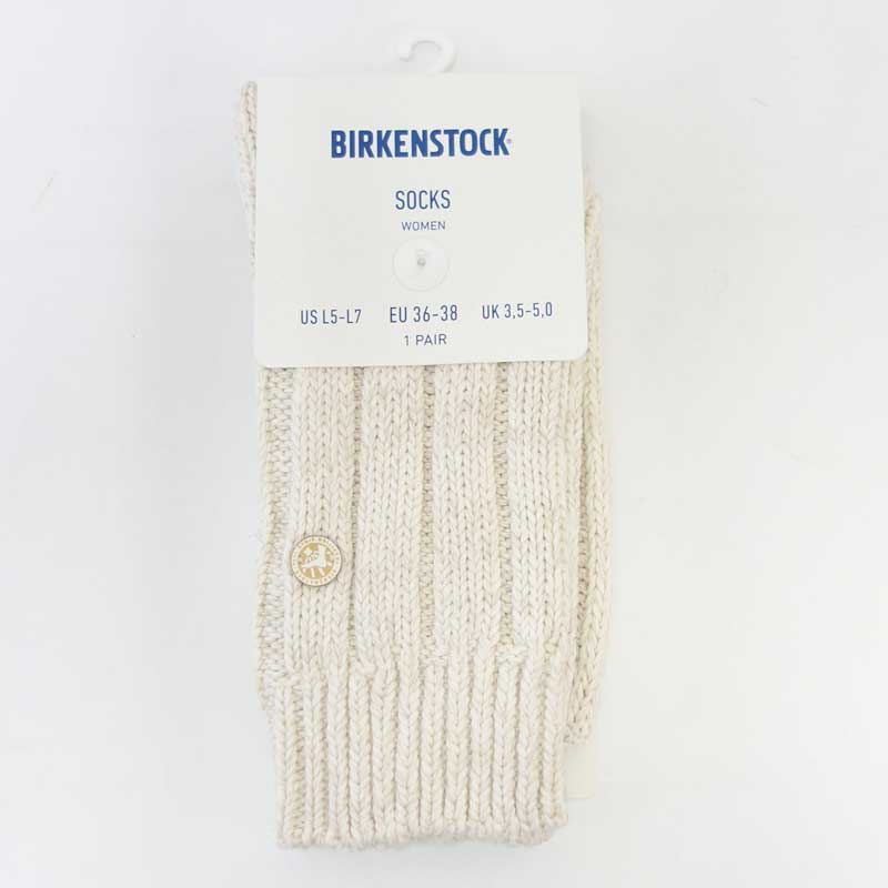 ビルケンシュトックBIRKENSTOCKコットンツイストオフホワイト(トルコ製)包み込まれるような優しいソックス