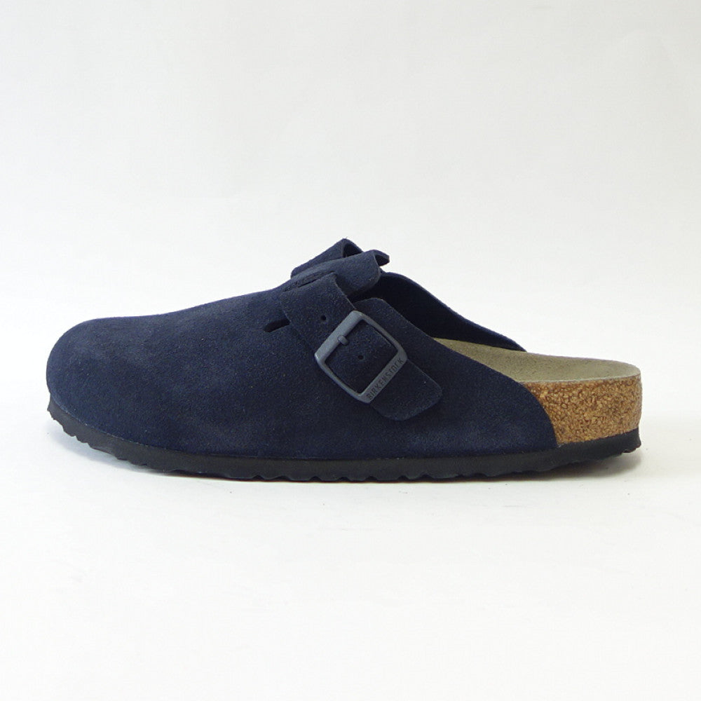 ビルケンシュトック BIRKENSTOCK Boston SFB(ボストン ソフトフットベッド)メンズ 幅広(レギュラーフィット) 1023910(スエードレザー/ネイビー) サボ クロッグ ドイツ製快適サンダル 「靴」