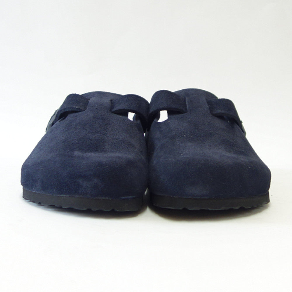 ビルケンシュトック BIRKENSTOCK Boston SFB(ボストン ソフトフットベッド)メンズ 幅広(レギュラーフィット) 1023910(スエードレザー/ネイビー) サボ クロッグ ドイツ製快適サンダル 「靴」