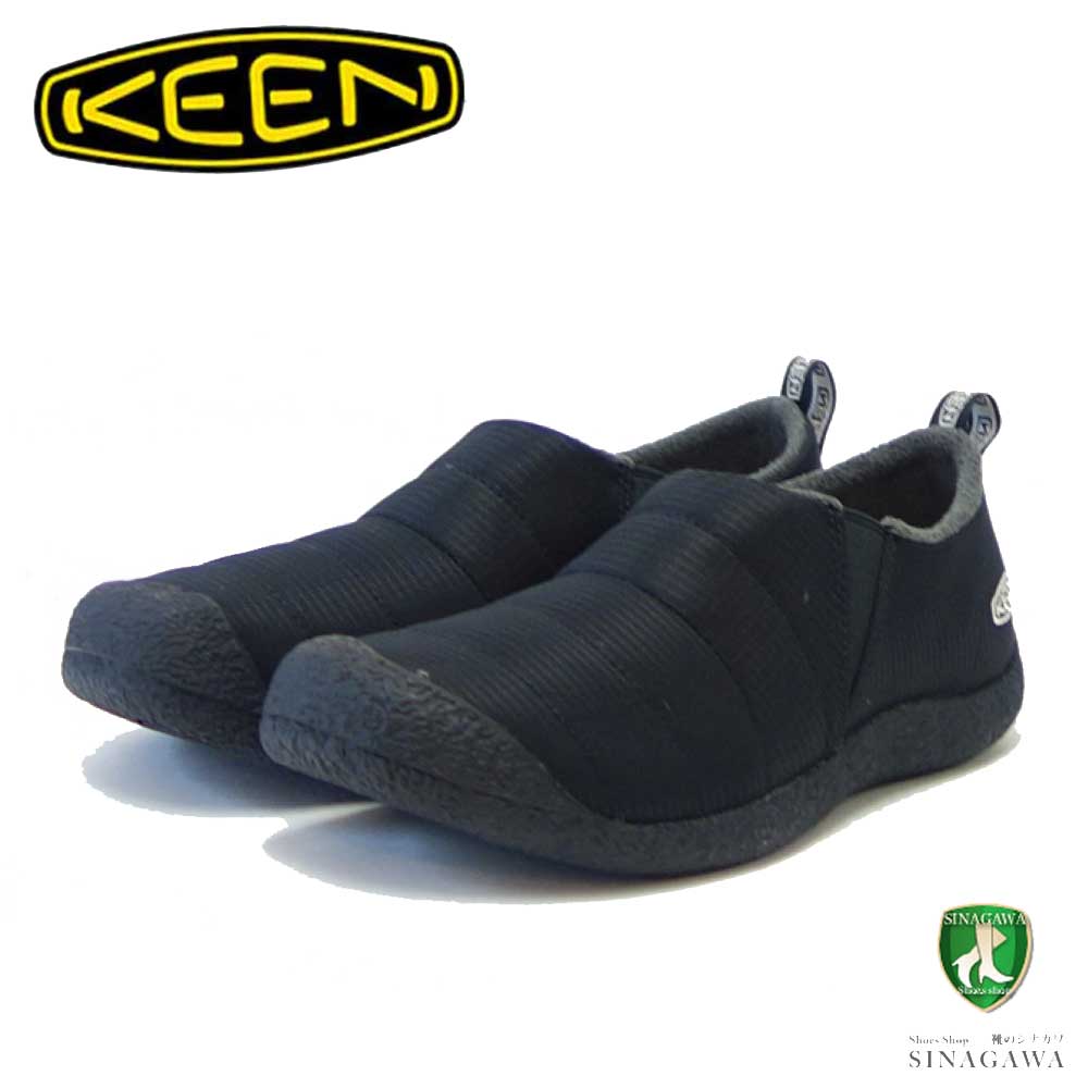 キーン KEEN ハウザー ツー 1023997 Triple Black(メンズ)ソフトなナイロン素材 温かみのあるスリッポンシューズ 展開サイズ 25.5cm 26cm 26.5cm「靴」