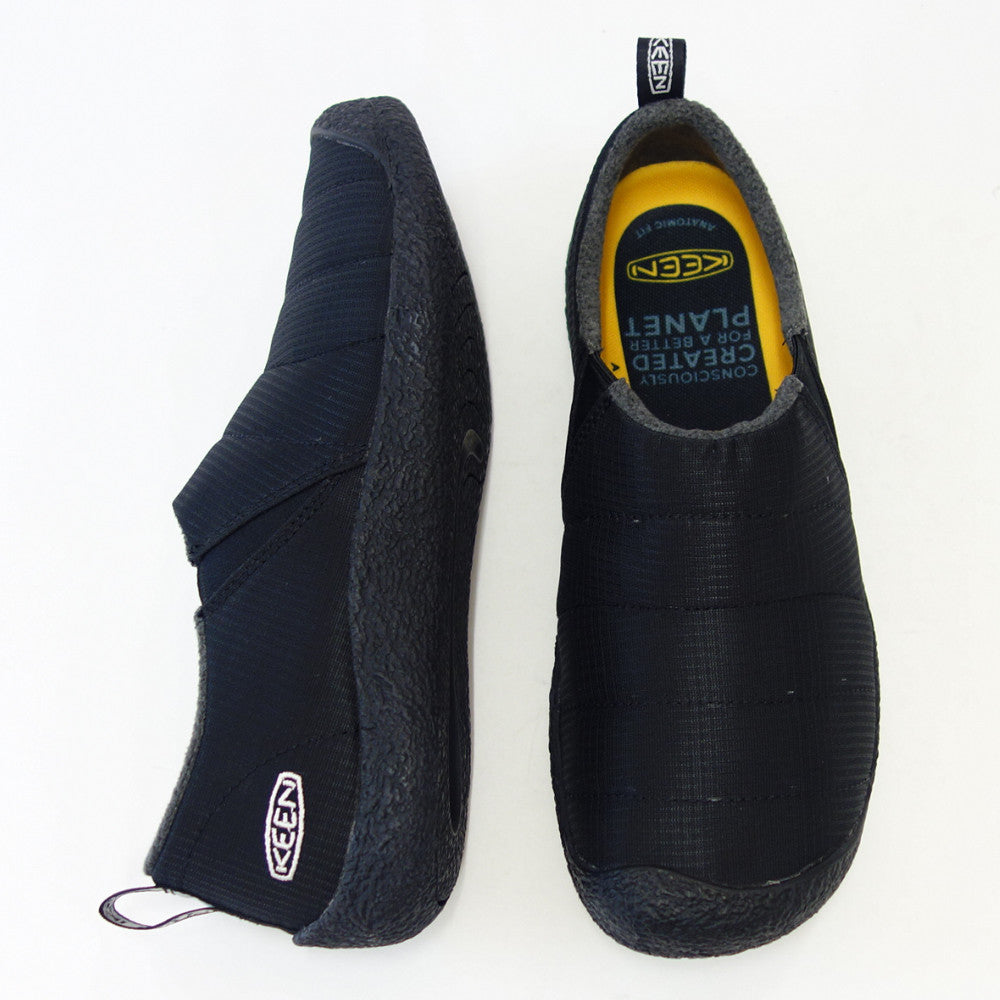 キーン KEEN ハウザー ツー 1023997 Triple Black(メンズ)ソフトなナイロン素材 温かみのあるスリッポンシューズ 展開サイズ 25.5cm 26cm 26.5cm「靴」
