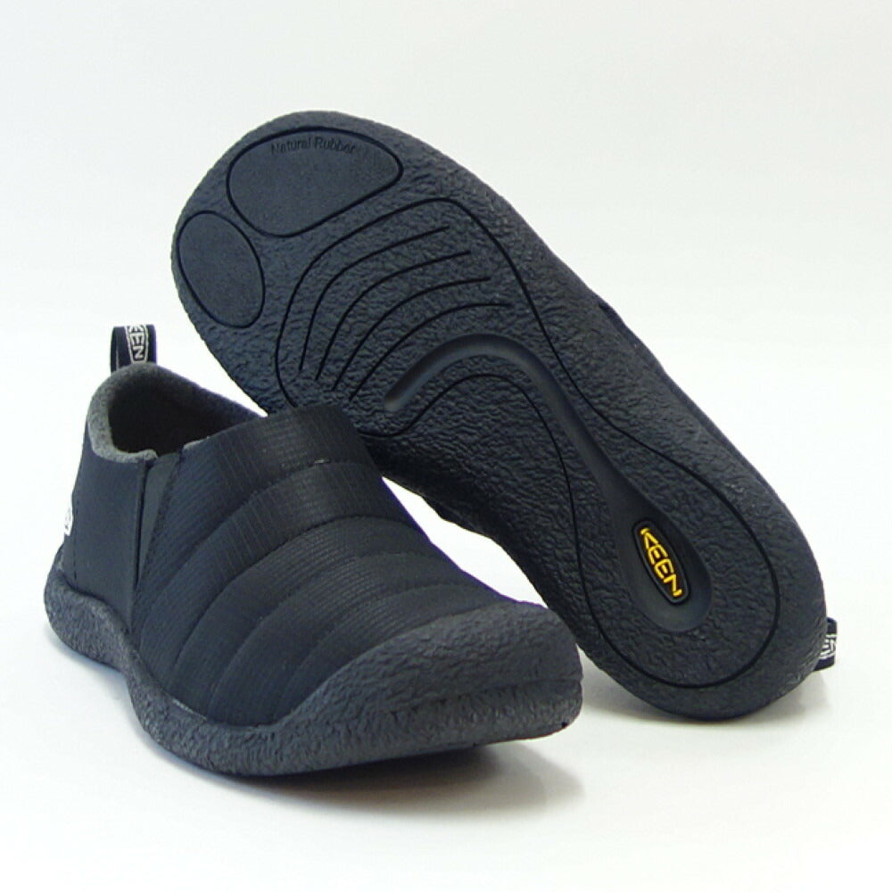 キーン KEEN ハウザー ツー 1023997 Triple Black(メンズ)ソフトなナイロン素材 温かみのあるスリッポンシューズ 展開サイズ 25.5cm 26cm 26.5cm「靴」