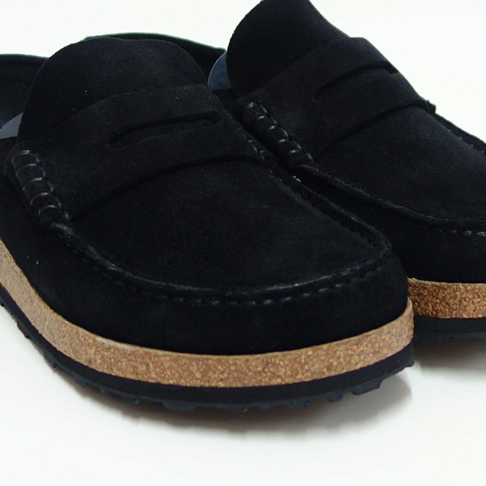 ビルケンシュトックBIRKENSTOCKNaples(ネープルス)幅広(レギュラーフィット)1024880(スエードレザー/ブラック)メンズサボクロッグ快適サンダル「靴」