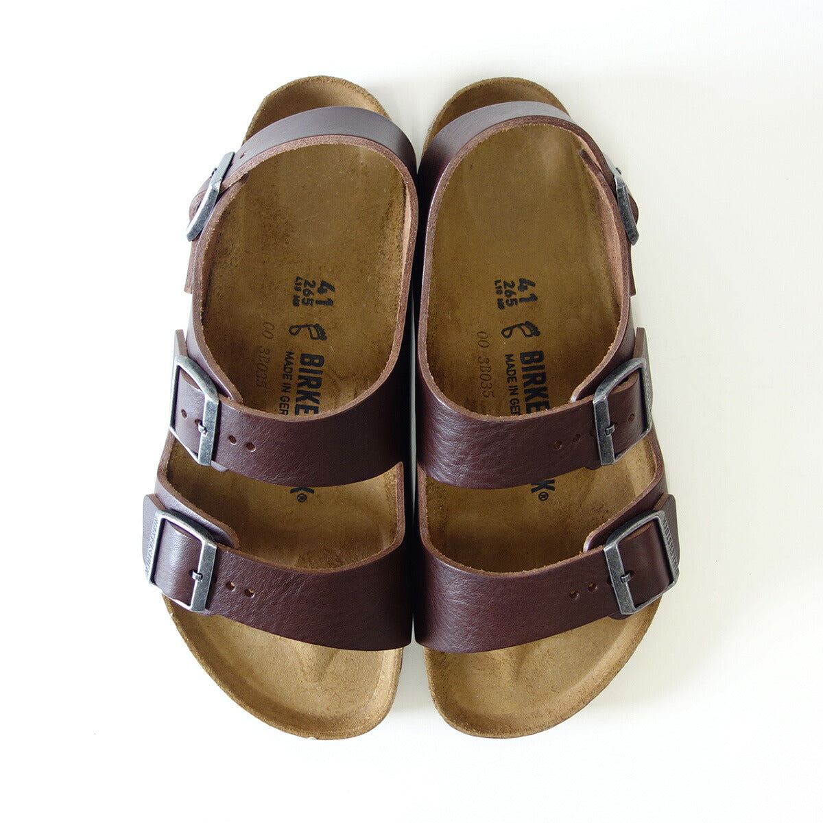 BIRKENSTOCKビルケンシュトックMILANO(ミラノ)1024911ヴィンテージウッドロースト(メンズレギュラーフィット幅広)天然皮革ドイツ製コンフォートサンダル正規品「靴」
