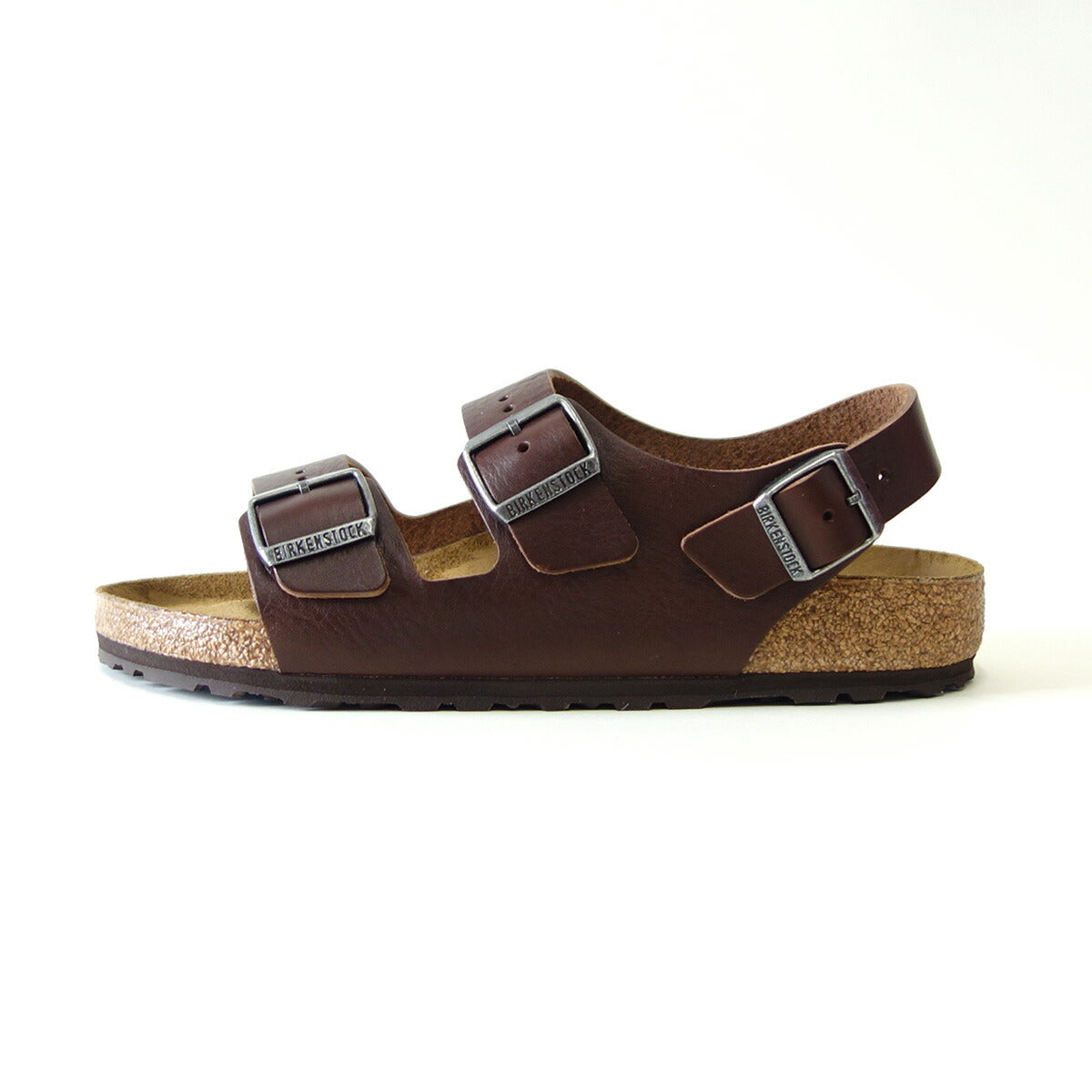 BIRKENSTOCKビルケンシュトックMILANO(ミラノ)1024911ヴィンテージウッドロースト(メンズレギュラーフィット幅広)天然皮革ドイツ製コンフォートサンダル正規品「靴」