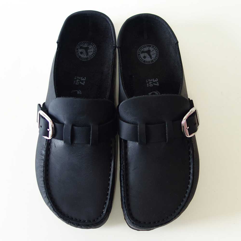 ビルケンシュトックBIRKENSTOCKBuckley(バックリー)幅狭(ナローフィット)1024942(オイルドヌバックレザー/ブラック)サボクロッグ快適サンダル「靴」