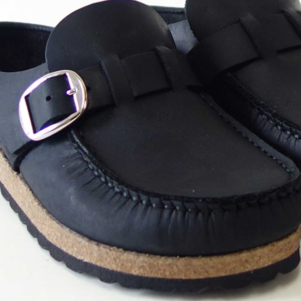 ビルケンシュトックBIRKENSTOCKBuckley(バックリー)幅狭(ナローフィット)1024942(オイルドヌバックレザー/ブラック)サボクロッグ快適サンダル「靴」