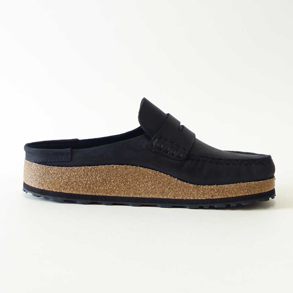 ビルケンシュトックBIRKENSTOCKNaples(ネープルス)幅広(レギュラーフィット)1025040(オイルヌバックレザー/ブラック)メンズサボクロッグ快適サンダル「靴」