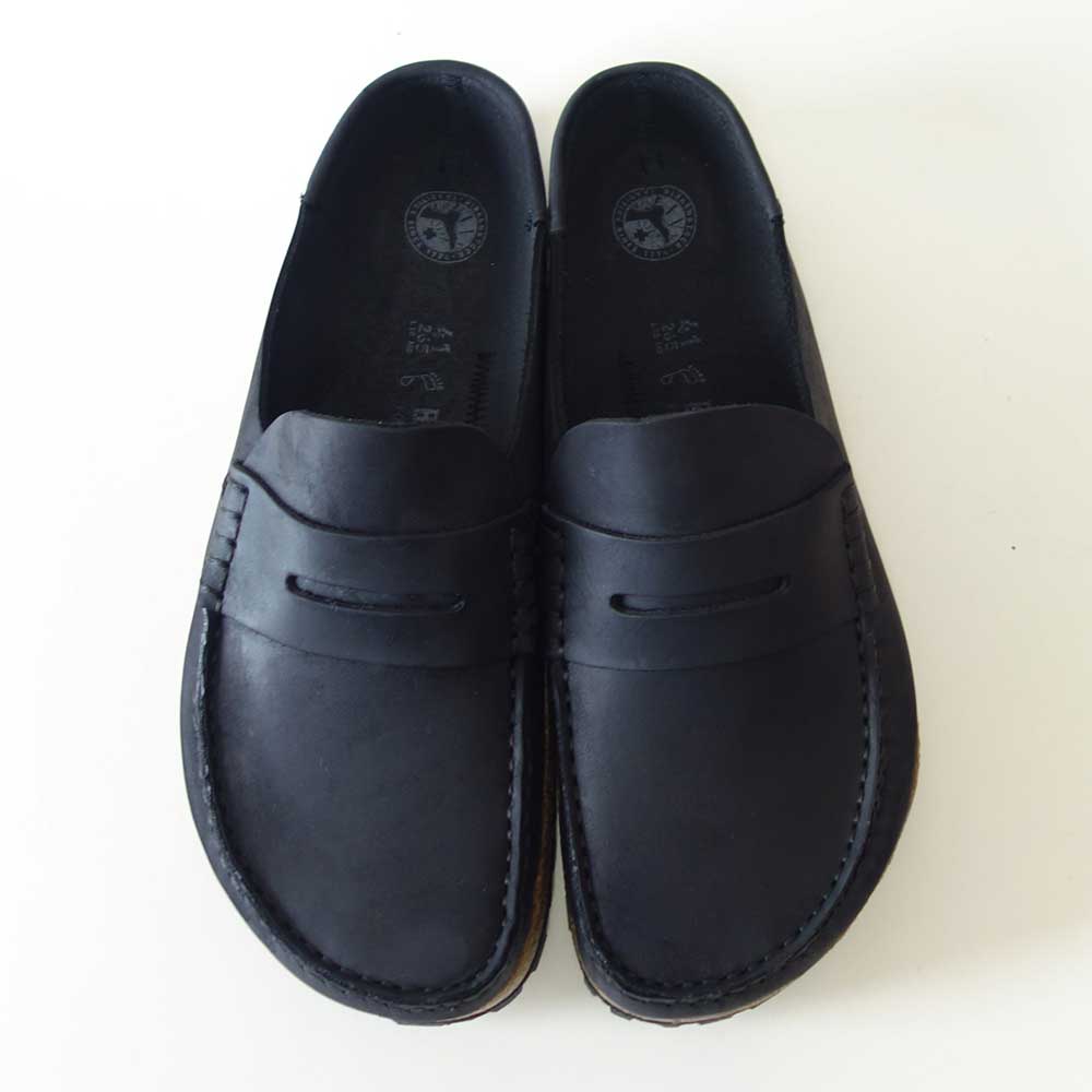 ビルケンシュトックBIRKENSTOCKNaples(ネープルス)幅広(レギュラーフィット)1025040(オイルヌバックレザー/ブラック)メンズサボクロッグ快適サンダル「靴」