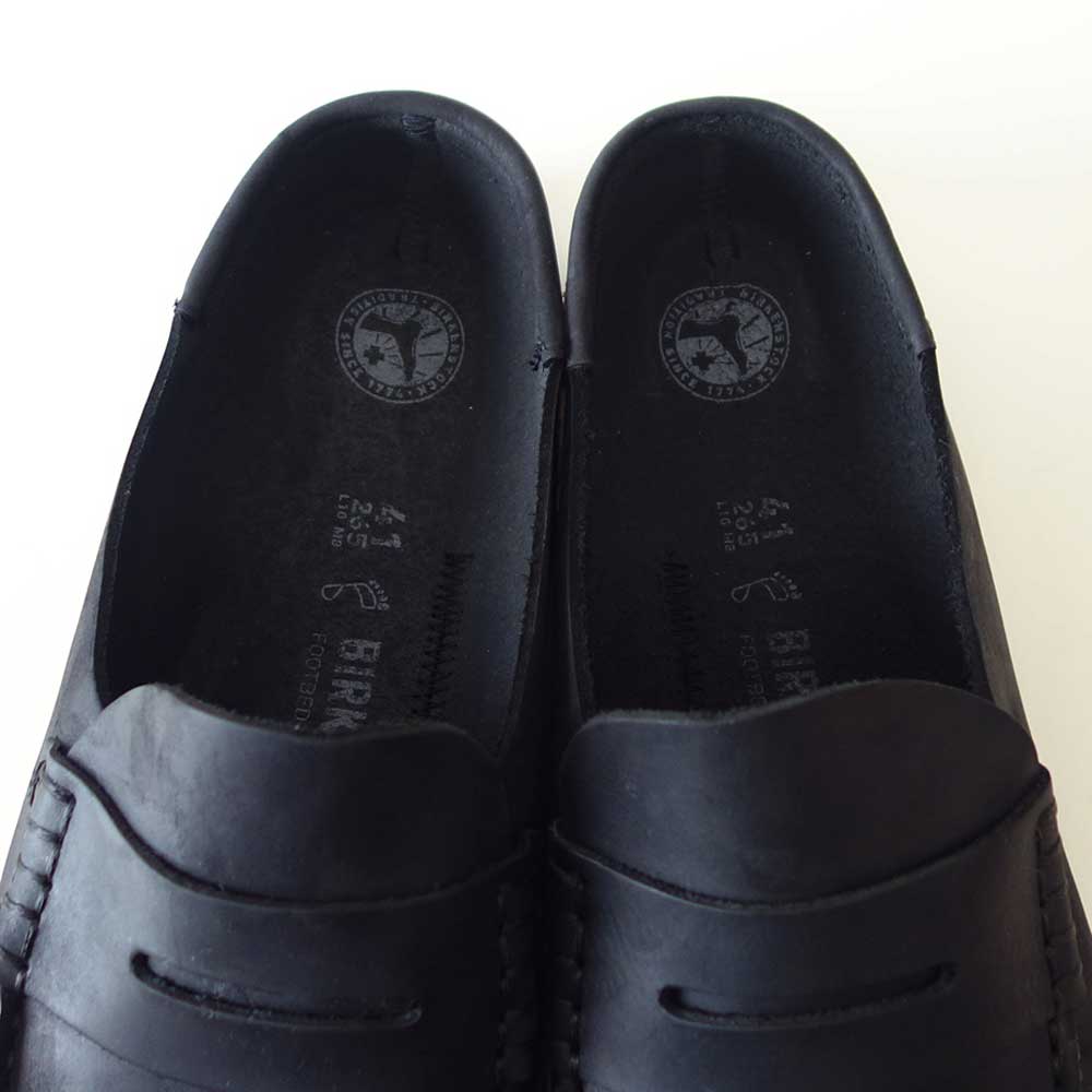 ビルケンシュトックBIRKENSTOCKNaples(ネープルス)幅広(レギュラーフィット)1025040(オイルヌバックレザー/ブラック)メンズサボクロッグ快適サンダル「靴」