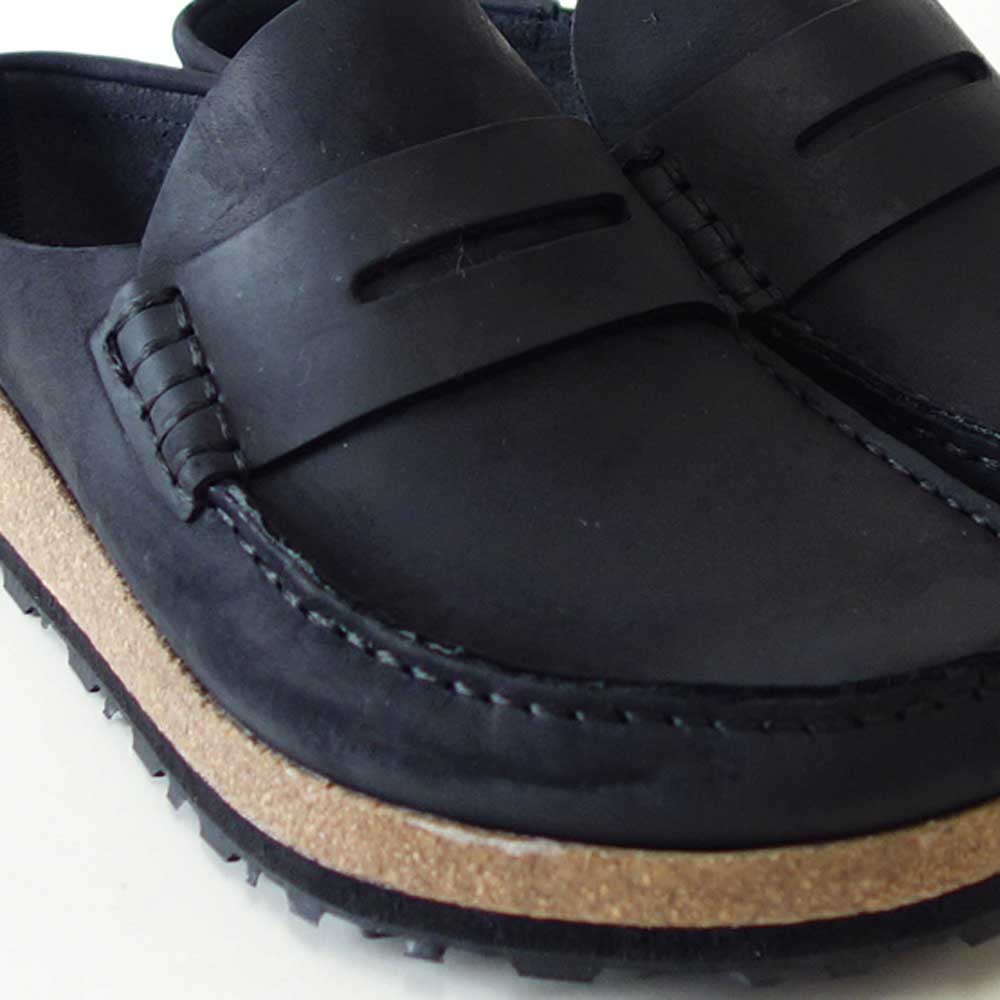 ビルケンシュトックBIRKENSTOCKNaples(ネープルス)幅広(レギュラーフィット)1025040(オイルヌバックレザー/ブラック)メンズサボクロッグ快適サンダル「靴」