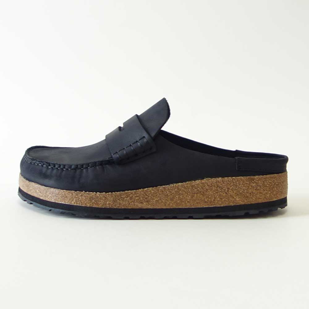 ビルケンシュトックBIRKENSTOCKNaples(ネープルス)幅広(レギュラーフィット)1025040(オイルヌバックレザー/ブラック)メンズサボクロッグ快適サンダル「靴」