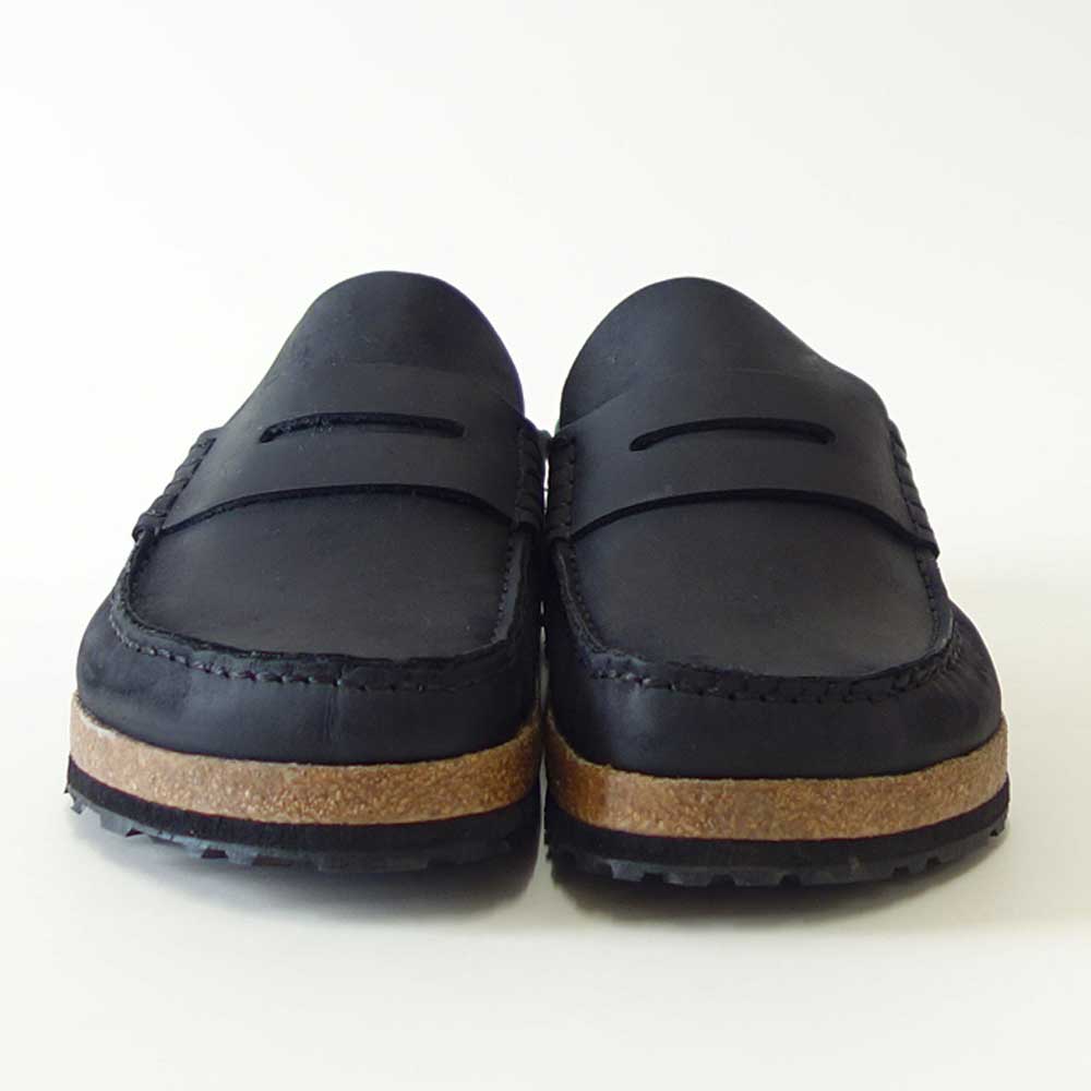 ビルケンシュトックBIRKENSTOCKNaples(ネープルス)幅広(レギュラーフィット)1025040(オイルヌバックレザー/ブラック)メンズサボクロッグ快適サンダル「靴」