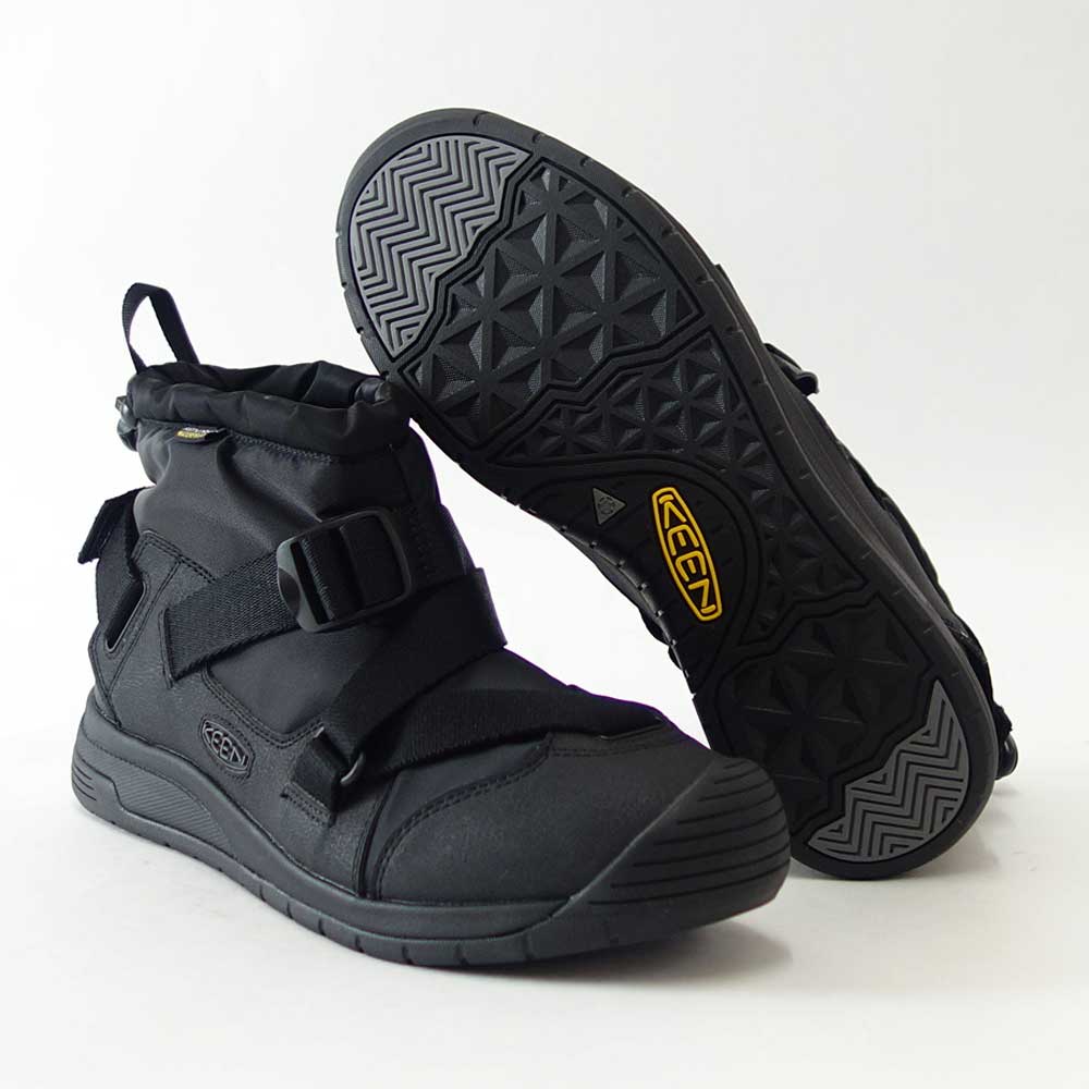 キーン KEEN HOODZERRA WP フッドゼラ ウォータープルーフ 1025476 Black / Black(メンズ) 防水 ショートブーツ ウォーキング 「靴」