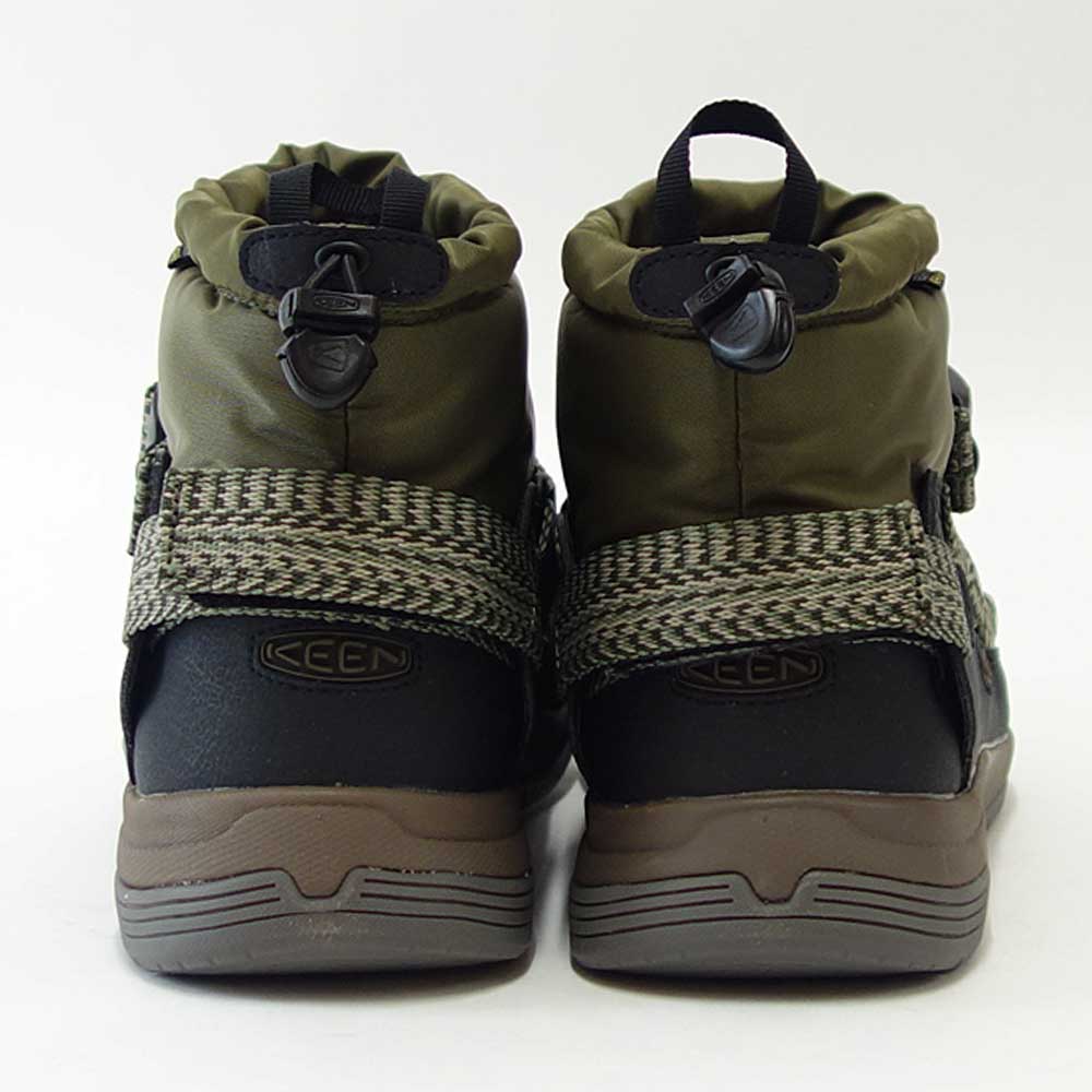 【SALE 30%OFF】 キーン KEEN HOODZERRA WP フッドゼラ ウォータープルーフ 1025478 Dark Olive/Black(メンズ) 防水 ショートブーツ ウォーキング 「靴」