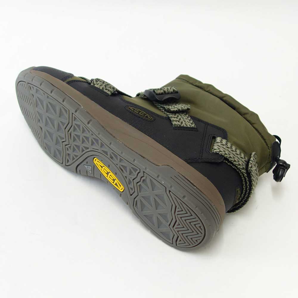 【SALE 30%OFF】 キーン KEEN HOODZERRA WP フッドゼラ ウォータープルーフ 1025478 Dark Olive/Black(メンズ) 防水 ショートブーツ ウォーキング 「靴」