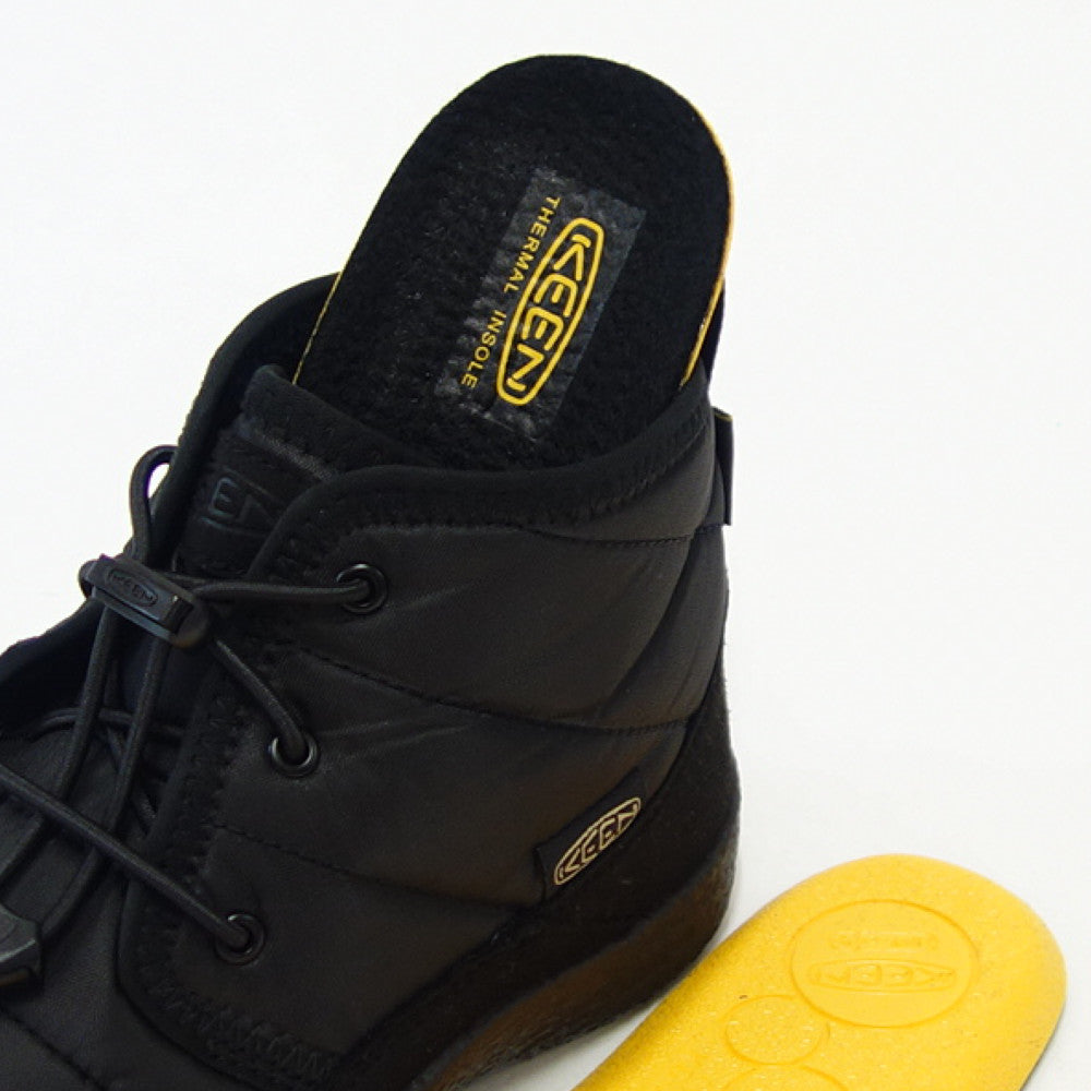 キーン KEEN ハウザー ツー チャッカ ウォータープルーフ 1025513 ブラック/ブラック(キッズ)1025516 ショートブーツ 防水ウインターブーツ 「靴」