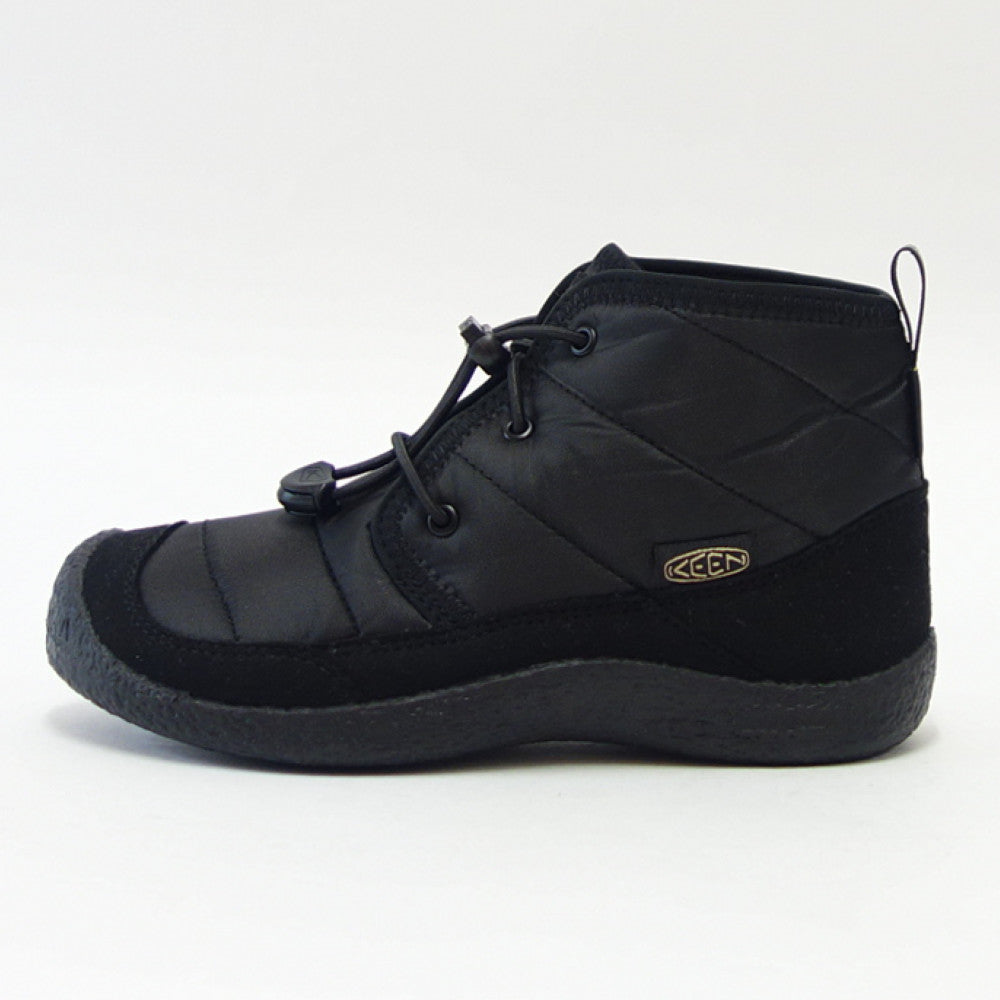キーン KEEN ハウザー ツー チャッカ ウォータープルーフ 1025513 ブラック/ブラック(キッズ)1025516 ショートブーツ 防水ウインターブーツ 「靴」