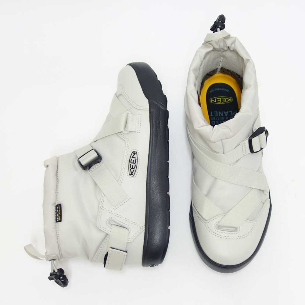 キーン KEEN HOODZERRA WP フッドゼラ ウォータープルーフ 1025602 Star White/Silver Birch(レディース) 防水 ショートブーツ ウォーキング 「靴」