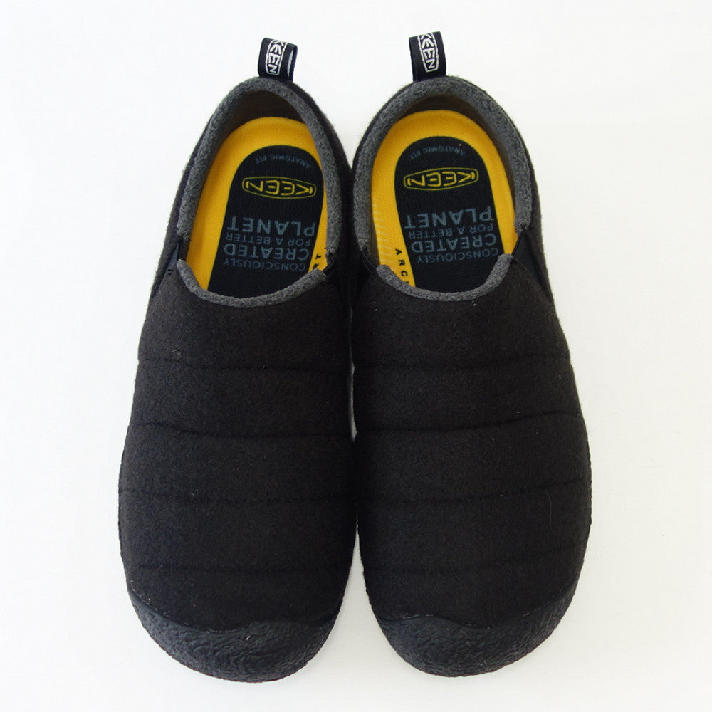 キーン KEEN ハウザー ツー 1025624 Black Felt(メンズ)ソフトなフェルト素材 温かみのあるスリッポンシューズ「靴」