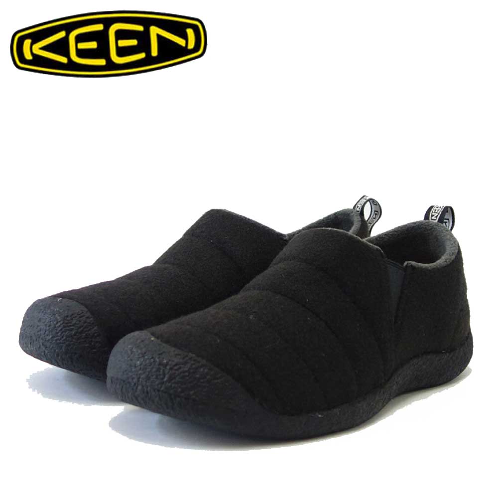 キーン KEEN ハウザー ツー 1025624 Black Felt(メンズ)ソフトなフェルト素材 温かみのあるスリッポンシューズ「靴」