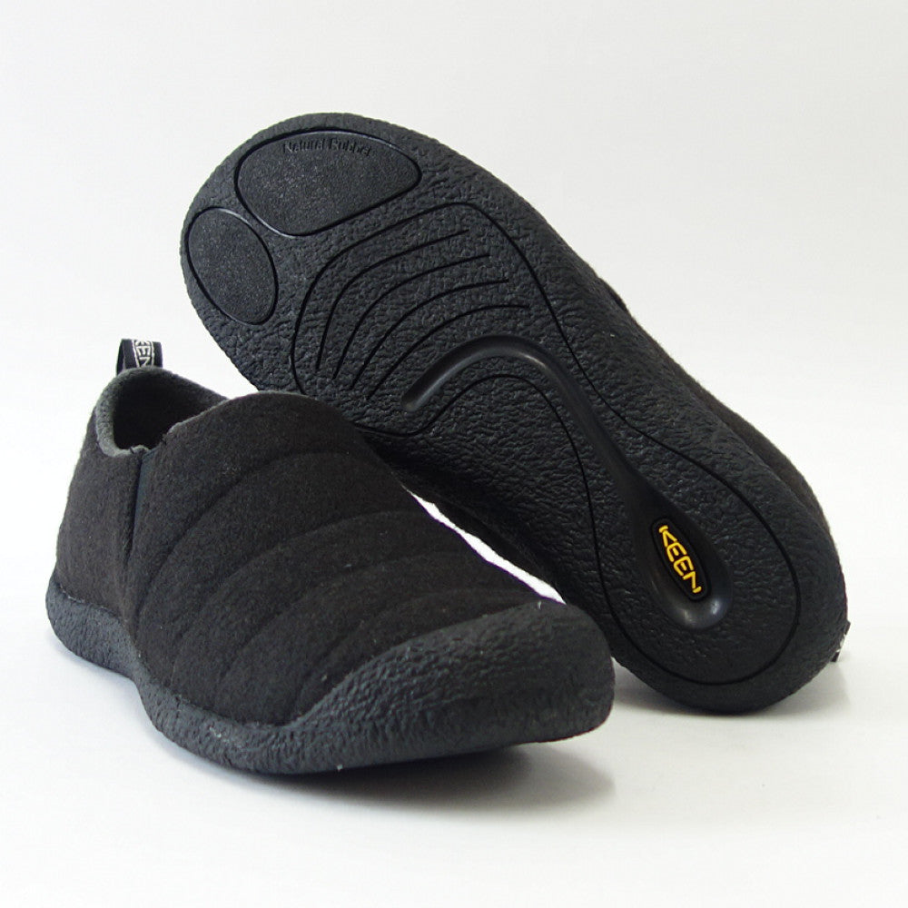 キーン KEEN ハウザー ツー 1025624 Black Felt(メンズ)ソフトなフェルト素材 温かみのあるスリッポンシューズ「靴」