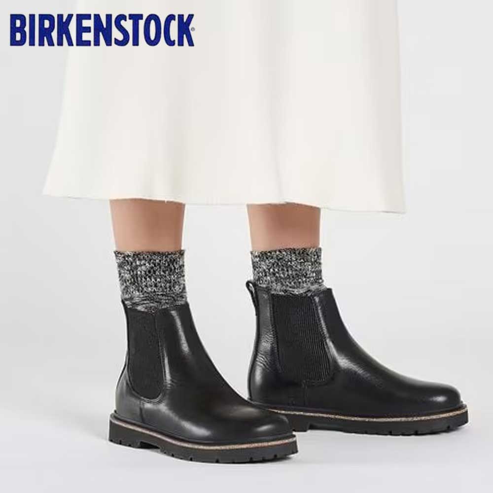 ビルケンシュトック BIRKENSTOCK Highwood Slip On Mid（レディース） 1025781（ブラック） チェルシーブーツ  アンクルブーツ 「靴」