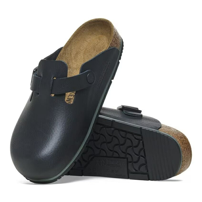 ビルケンシュトックBIRKENSTOCKプロフェッショナルBostonPRO(ボストンプロ)1026222ブラック(レディースサンダル)ナローフィット天然皮革クロッグサボ医療厨房仕事履き「靴」