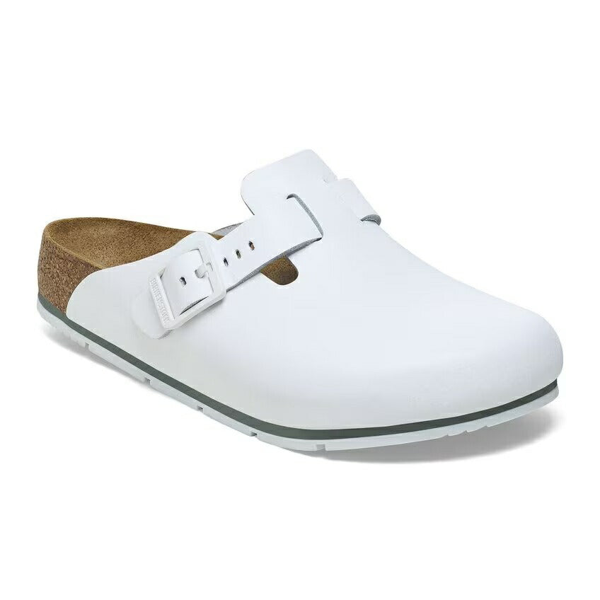 ビルケンシュトックBIRKENSTOCKプロフェッショナルBostonPRO(ボストンプロ)1025992ホワイト(メンズサンダル)レギュラーフィット天然皮革クロッグサボ医療厨房仕事履き「靴」