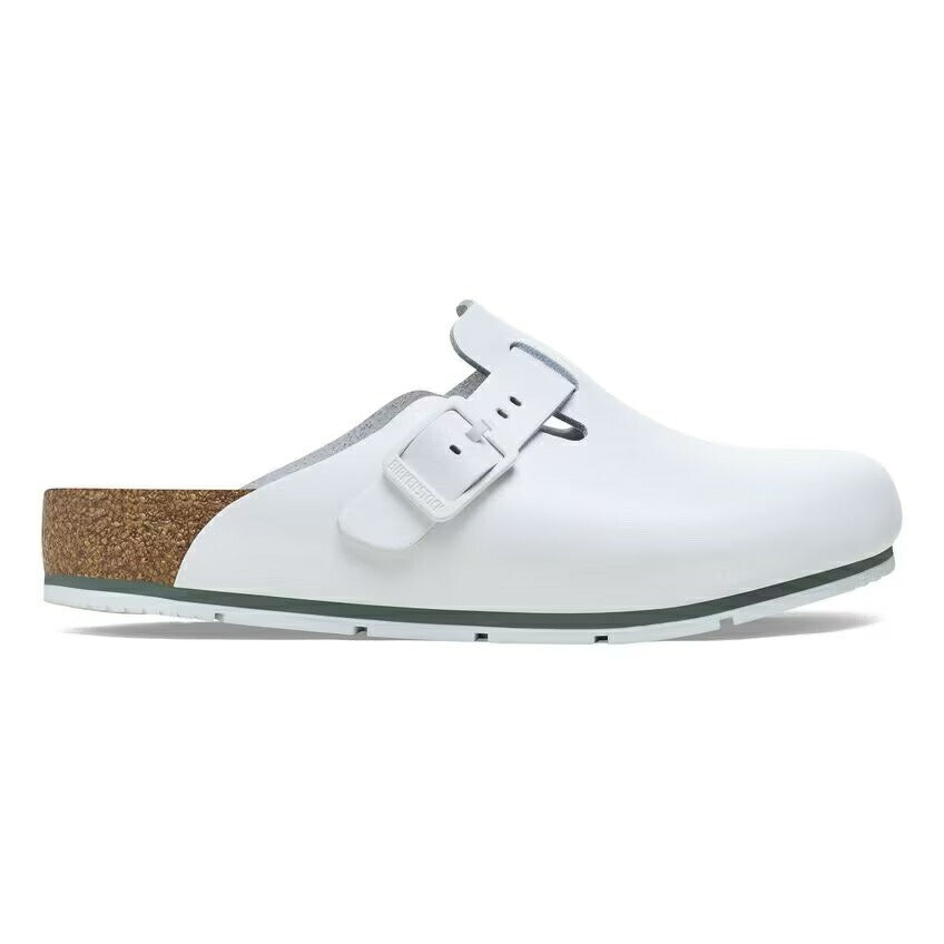 ビルケンシュトックBIRKENSTOCKプロフェッショナルBostonPRO(ボストンプロ)1025992ホワイト(メンズサンダル)レギュラーフィット天然皮革クロッグサボ医療厨房仕事履き「靴」