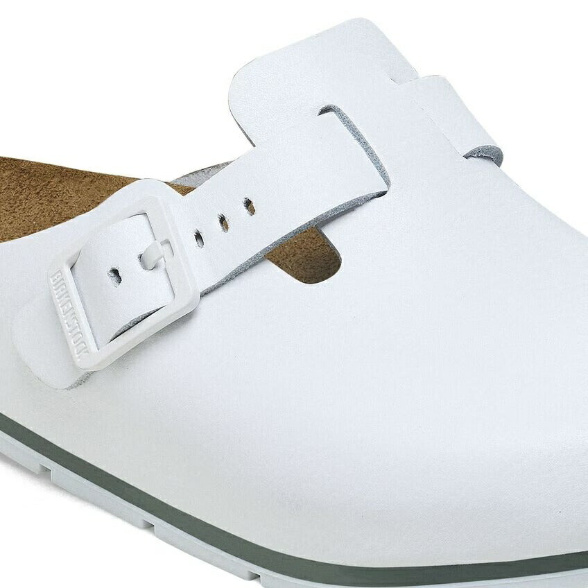 ビルケンシュトックBIRKENSTOCKプロフェッショナルBostonPRO(ボストンプロ)1025992ホワイト(メンズサンダル)レギュラーフィット天然皮革クロッグサボ医療厨房仕事履き「靴」