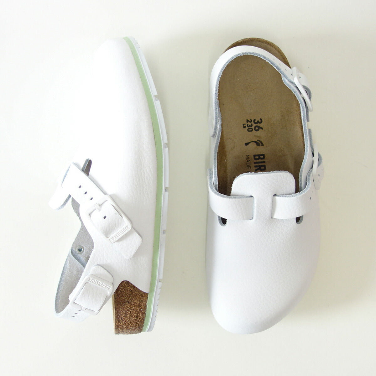 ビルケンシュトックBIRKENSTOCKプロフェッショナルTokioPRO(トキオプロ)1025956ホワイト(メンズサンダル)レギュラーフィット天然皮革クロッグサボ医療厨房仕事履き「靴」
