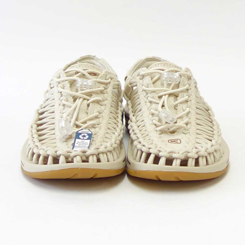 KEEN キーン UNEEK CANVAS(ユニーク キャンバス) 1026228(メンズ)カラー:Natural Canvas/Birch バックストラップ スリッポン スニーカー サンダル オープンエアー キャンプ フェス スポーツ レジャー 旅行 「靴」