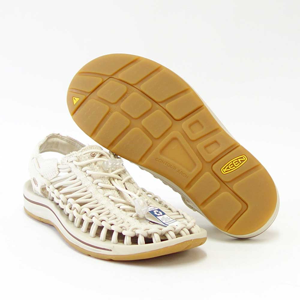 KEEN キーン UNEEK CANVAS(ユニーク キャンバス) 1026228(メンズ)カラー:Natural Canvas/Birch バックストラップ スリッポン スニーカー サンダル オープンエアー キャンプ フェス スポーツ レジャー 旅行 「靴」