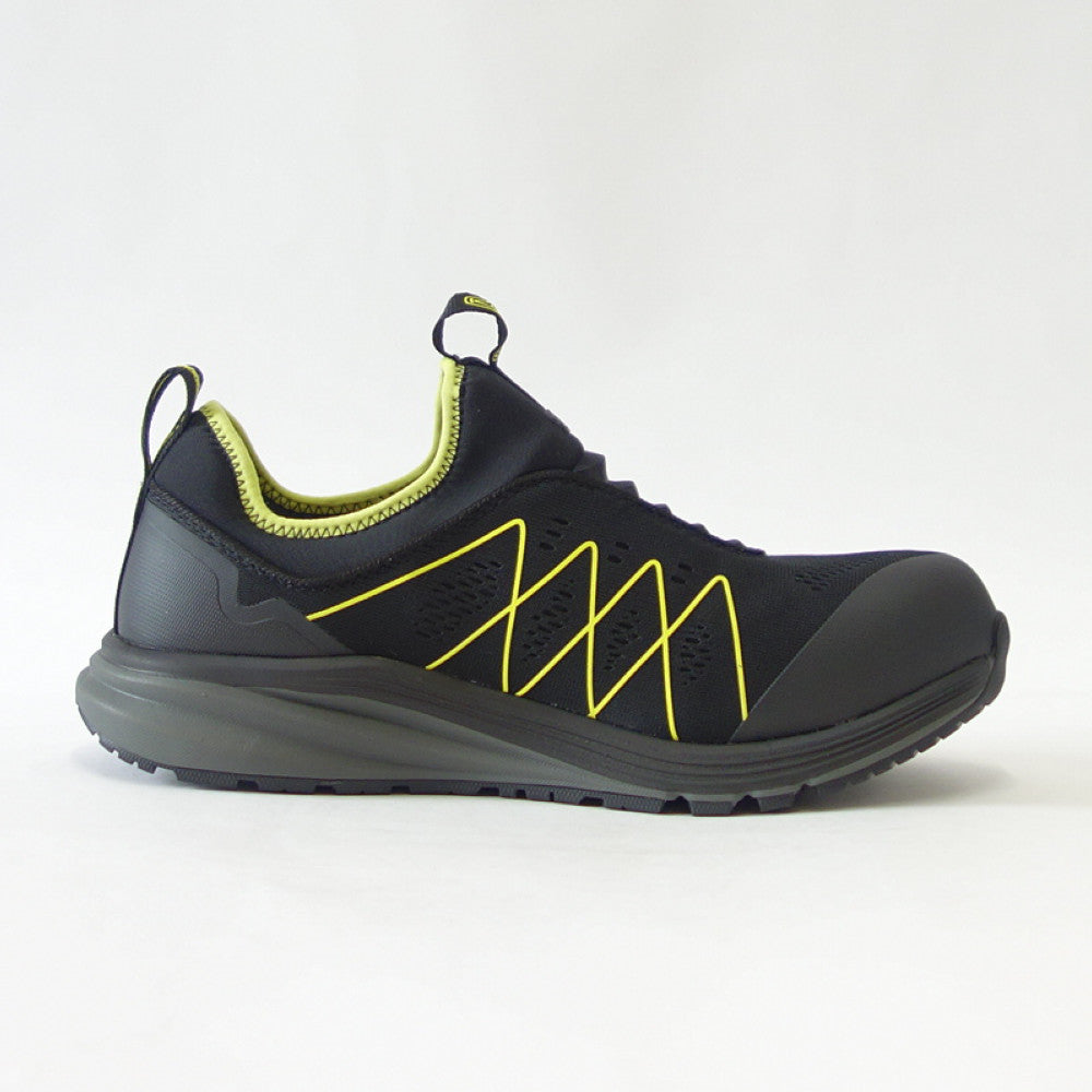 KEEN キーン ヴィスタ エナジー シフト(カーボンファイバートゥ) ワークシューズ 1026362(メンズ)カラー:Black/Evening Primrose 工事現場 アウトドア ウォーキングシューズ ハイキングシューズ「靴」