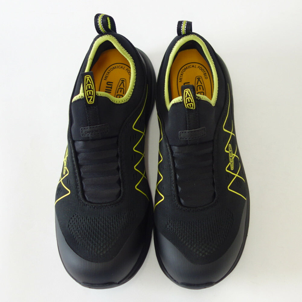 KEEN キーン ヴィスタ エナジー シフト(カーボンファイバートゥ) ワークシューズ 1026362(メンズ)カラー:Black/Evening Primrose 工事現場 アウトドア ウォーキングシューズ ハイキングシューズ「靴」