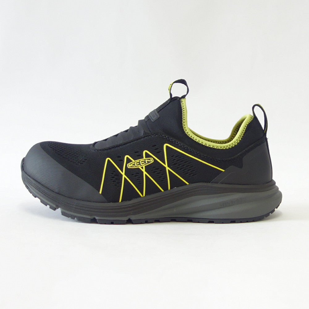 KEEN キーン ヴィスタ エナジー シフト(カーボンファイバートゥ) ワークシューズ 1026362(メンズ)カラー:Black/Evening Primrose 工事現場 アウトドア ウォーキングシューズ ハイキングシューズ「靴」