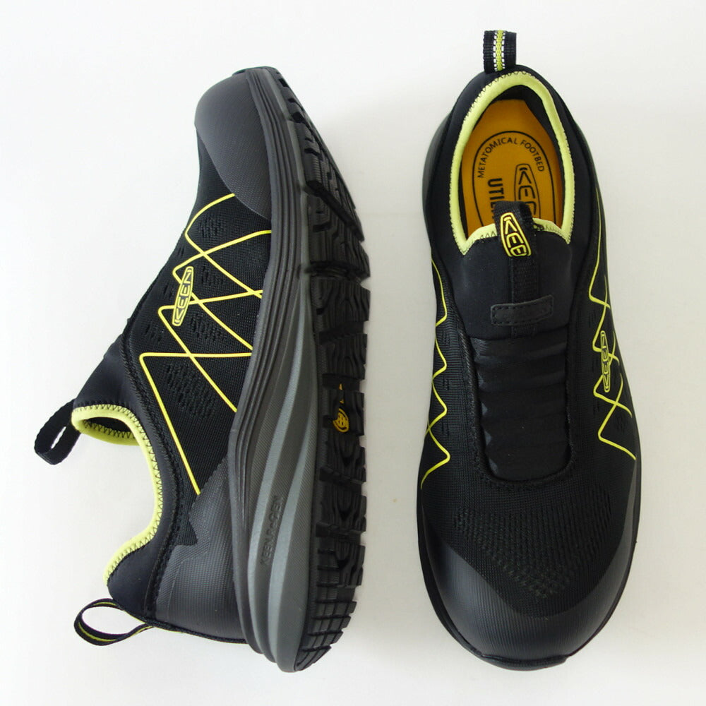 KEEN キーン ヴィスタ エナジー シフト(カーボンファイバートゥ) ワークシューズ 1026362(メンズ)カラー:Black/Evening Primrose 工事現場 アウトドア ウォーキングシューズ ハイキングシューズ「靴」