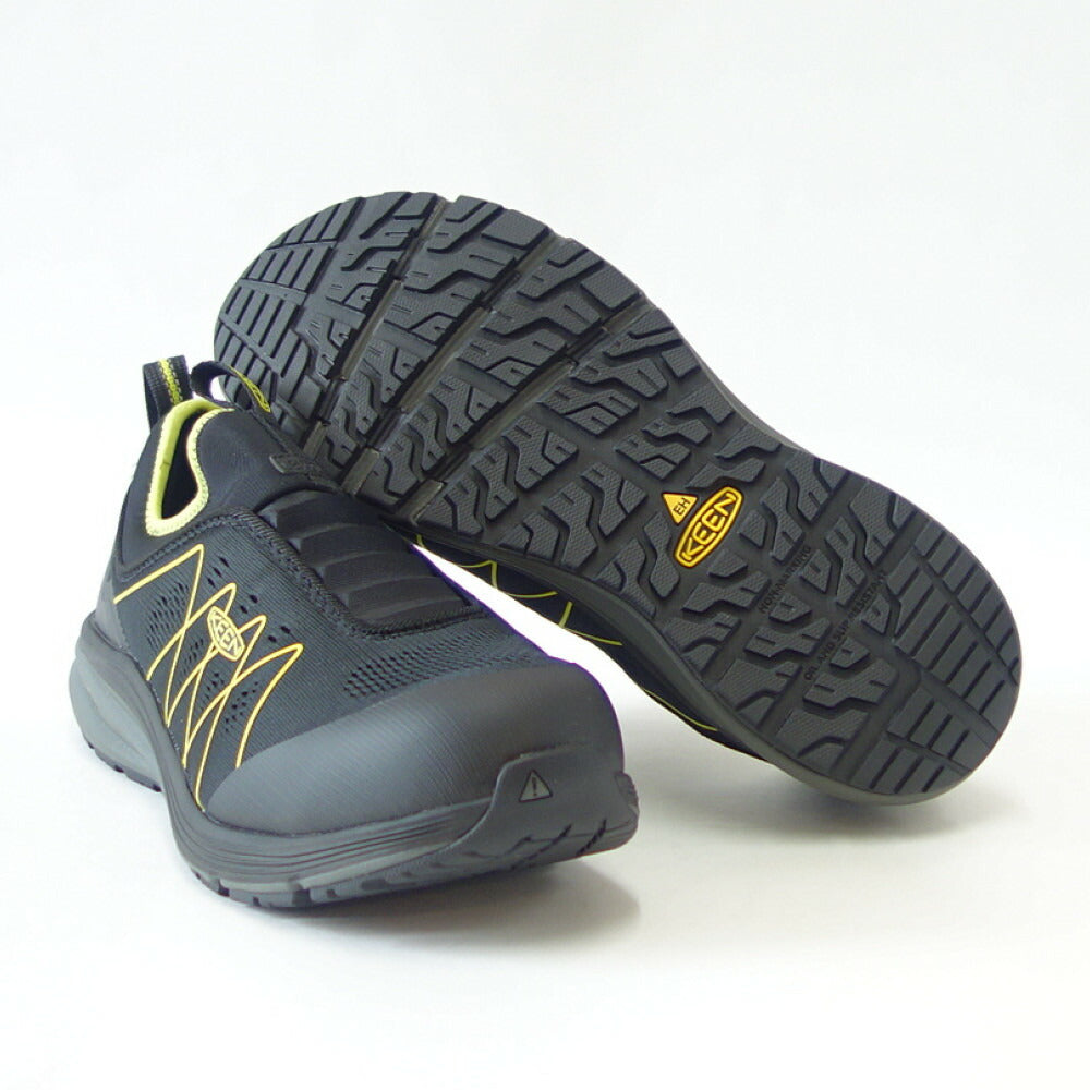 KEEN キーン ヴィスタ エナジー シフト(カーボンファイバートゥ) ワークシューズ 1026362(メンズ)カラー:Black/Evening Primrose 工事現場 アウトドア ウォーキングシューズ ハイキングシューズ「靴」