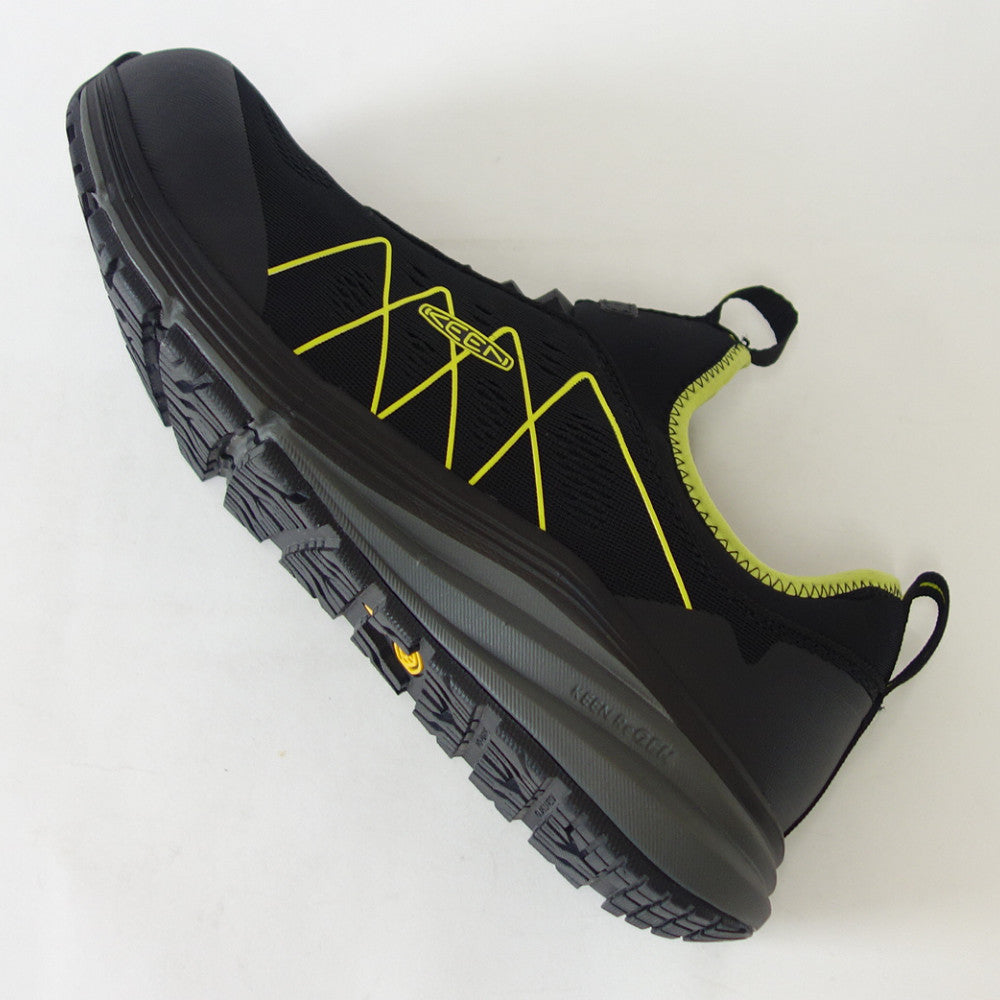 KEEN キーン ヴィスタ エナジー シフト(カーボンファイバートゥ) ワークシューズ 1026362(メンズ)カラー:Black/Evening Primrose 工事現場 アウトドア ウォーキングシューズ ハイキングシューズ「靴」