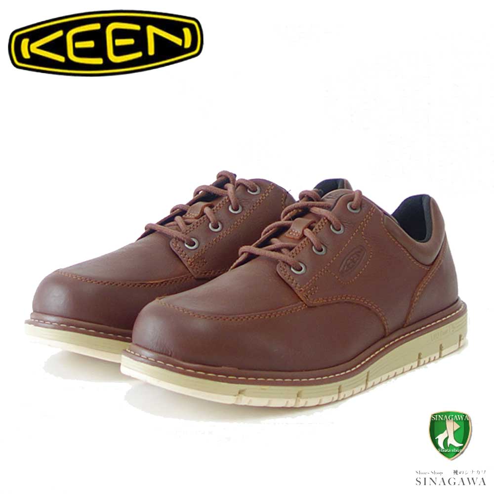 KEEN キーン サンノゼ オックスフォード(ソフトトゥ) ワークシューズ 1026788(メンズ)カラー:Gingerbread/Off White 工事現場 アウトドア ウォーキングシューズ ハイキングシューズ「靴」