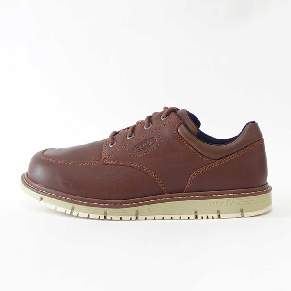 KEEN キーン サンノゼ オックスフォード(ソフトトゥ) ワークシューズ 1026788(メンズ)カラー:Gingerbread/Off White 工事現場 アウトドア ウォーキングシューズ ハイキングシューズ「靴」