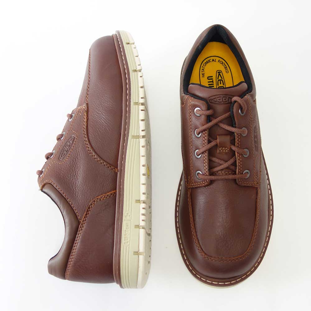 KEEN キーン サンノゼ オックスフォード(ソフトトゥ) ワークシューズ 1026788(メンズ)カラー:Gingerbread/Off White 工事現場 アウトドア ウォーキングシューズ ハイキングシューズ「靴」