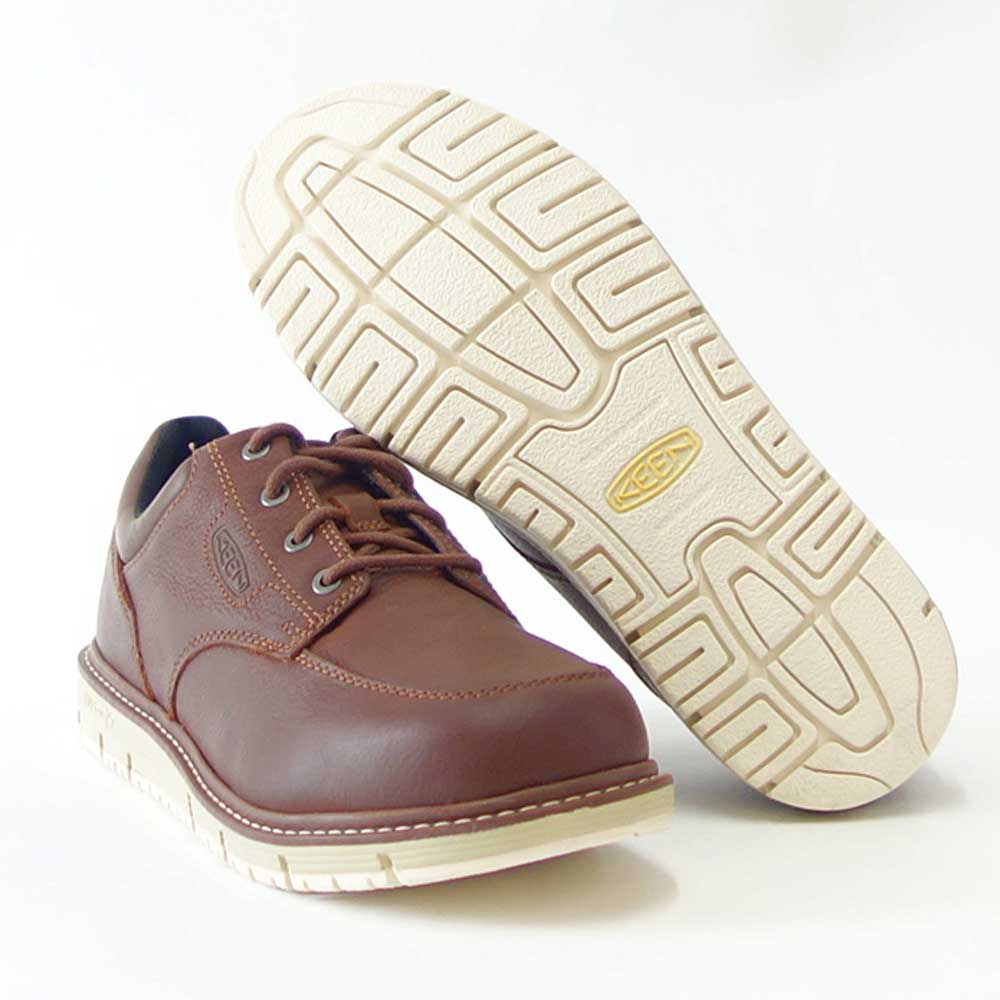 KEEN キーン サンノゼ オックスフォード(ソフトトゥ) ワークシューズ 1026788(メンズ)カラー:Gingerbread/Off White 工事現場 アウトドア ウォーキングシューズ ハイキングシューズ「靴」