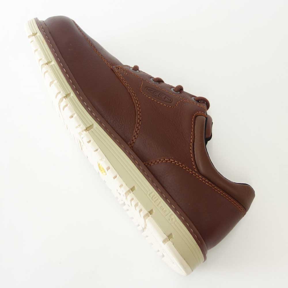 KEEN キーン サンノゼ オックスフォード(ソフトトゥ) ワークシューズ 1026788(メンズ)カラー:Gingerbread/Off White 工事現場 アウトドア ウォーキングシューズ ハイキングシューズ「靴」